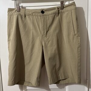RSQ Mid-Length Hybrid Mens Tan Above Knee Shorts Waist 32